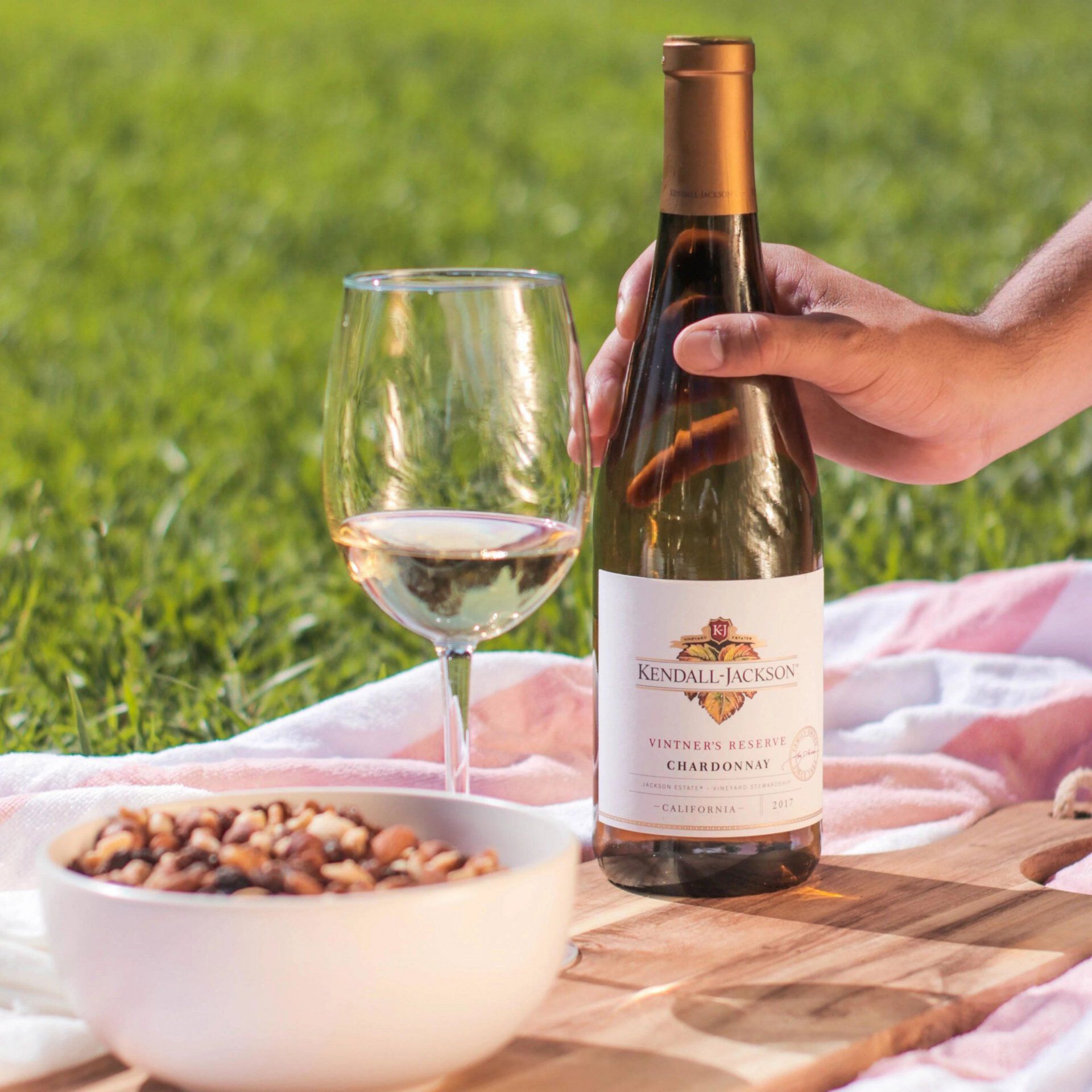 Kendall-Jackson wine at a picnic